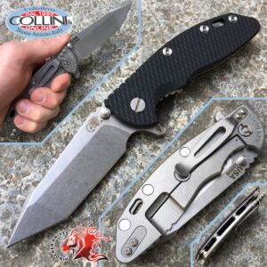 Rick Hinderer Knives - XM-18 - Fatty Harpoon Tanto Edition Black 3.5" G10 - cuchillo