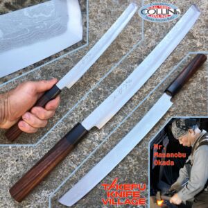 Takefu Village - Takobiki cuchillo 270 mm por el Sr. Masanobu Okada - cuchillo de cocina