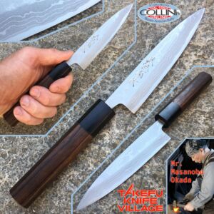 Takefu Village - Petty cuchillo para uso general de 120 mm por el Sr. Masanobu Okada - cuchillo de cocina