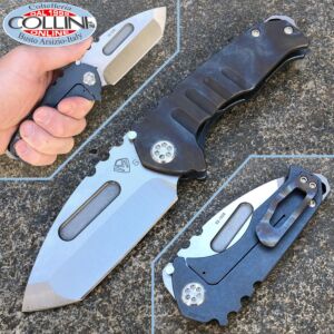 Medford Knife and Tools - Praetorian Genesis T knife - Blue Flamed Handle - Cuchillo
