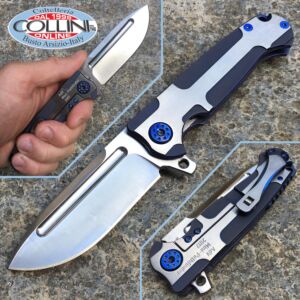 Andre De Villiers ADV - Mini Pathfinder Knife 3D Blue Ti - cuchillo