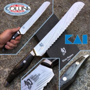 Kai Japan - Shun Nagare NDC-0705 Coreless Steel - Cuchillo para pan 230 mm. - cuchillos de cocina