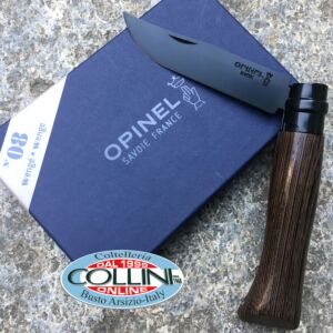 Opinel - Black Edition Wengé 002157 - n.8 acero inoxidable - cuchillo