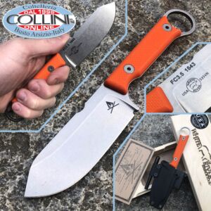 White River Knife & Tool - Cuchillo Firecraft FC 3,5 Pro G10 Naranja - cuchillo