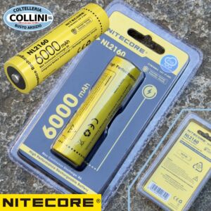 Nitecore - NL2160 - Batería recargable Li-Ion 21700 3.6V 6000mAh 8A
