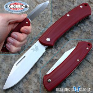 Benchmade - 318-1 Proper Slipjoint Clip Point - Red G10 - cuchillo