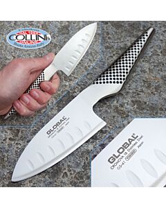 Global knives - GS41 - Pequeño Santoku Alvelolato 9cm - cuchillo de cocina